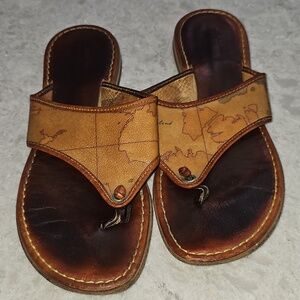 Well Loved Alviero Martini Leather Lady's Sandals